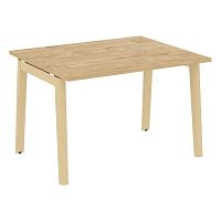 Стол переговорный (1 столешница), опоры - массив дерева ОНИКС ВУД / ONIX WOOD