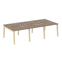 Рабочая станция, опоры - массив дерева глубиной 1475 мм ONIX WOOD