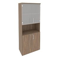 Шкаф высокий широкий со стеклом ОНИКС O.ST-1.4