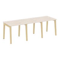Рабочая станция, опоры - массив дерева глубиной 800 мм ONIX WOOD