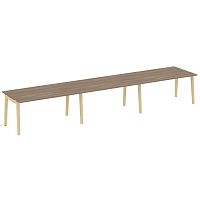 Стол переговорный (3 столешницы), опоры - массив дерева ONIX WOOD