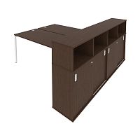 Рабочая станция с опорным шкафом-купе METAL SYSTEM