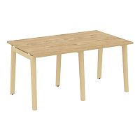 Стол переговорный (2 столешницы), опоры - массив дерева ONIX WOOD