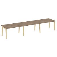 Стол переговорный (3 столешницы), опоры - массив дерева ONIX WOOD