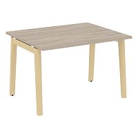 Стол переговорный (1 столешница), опоры - массив дерева ОНИКС ВУД / ONIX WOOD