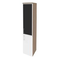 Шкаф со стеклом лакобель black в раме л/пр ONIX O.SU-1.2R/L Black, O.SU-1.2R/R Black