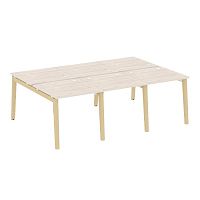 Рабочая станция, опоры - массив дерева глубиной 1635 мм ONIX WOOD