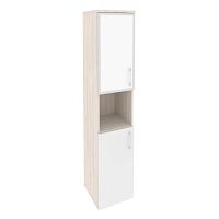 Шкаф со стеклом лакобель white в раме л/пр ONIX O.SU-1.4R/L White, O.SU-1.4R/R White