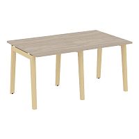 Стол переговорный (2 столешницы), опоры - массив дерева ONIX WOOD